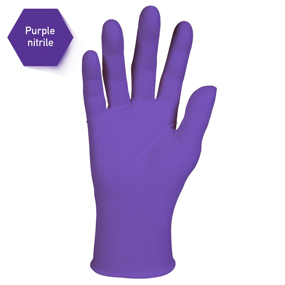 Ansell 55083 - KimTech Purple Exam Nitrile Gloves - Large