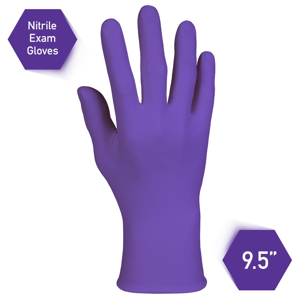 Ansell 55083 - KimTech Purple Exam Nitrile Gloves - Large