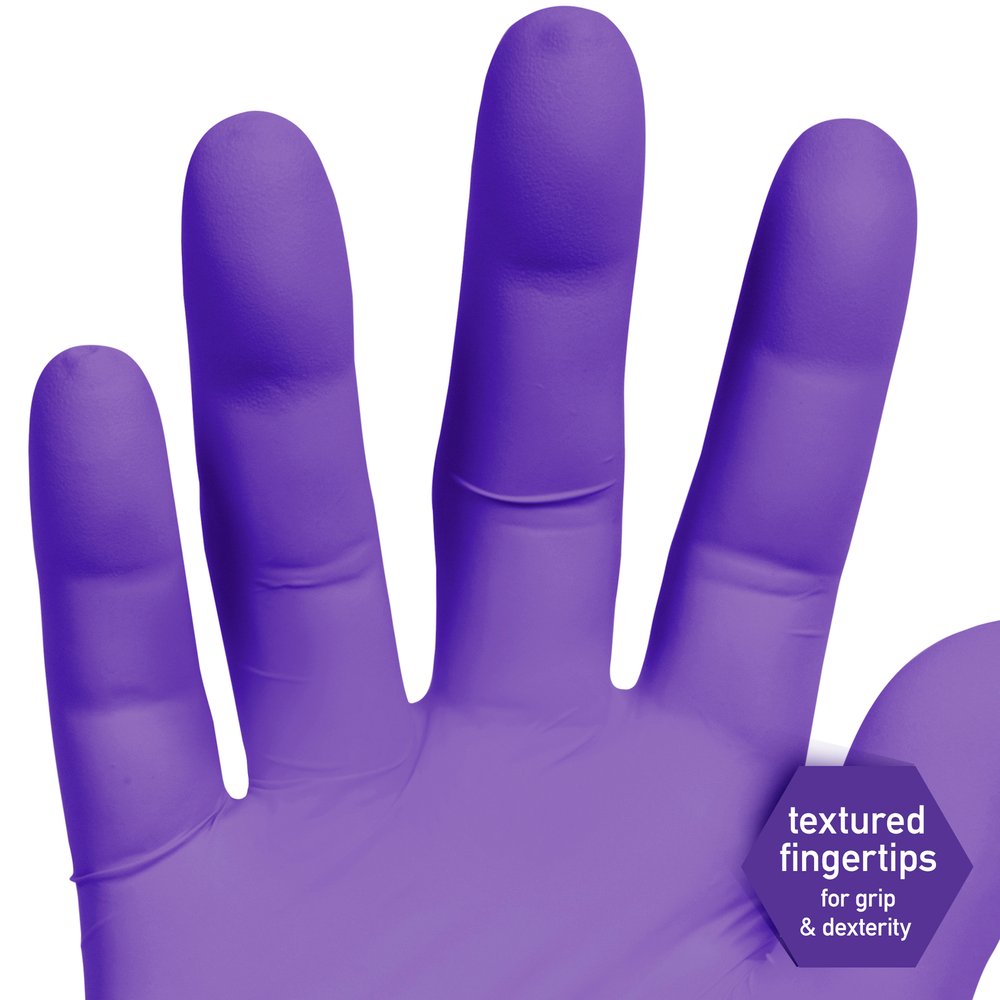 Ansell 55083 - KimTech Purple Exam Nitrile Gloves - Large