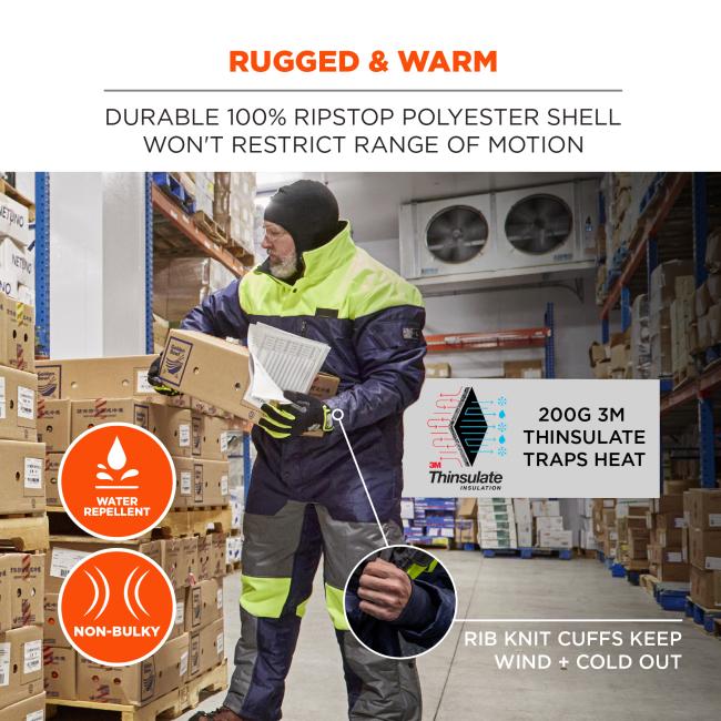Ergodyne 41244 - N-Ferno 6475 Insulated Freezer Coveralls