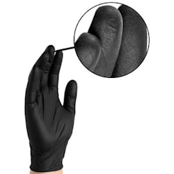 Professional Exam Grade Black Nitrile Gloves