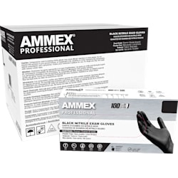 Professional Exam Grade Black Nitrile Gloves