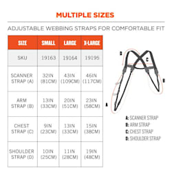 Squids 3132 Barcode Scanner Harness & Lanyard for Mobile Computers