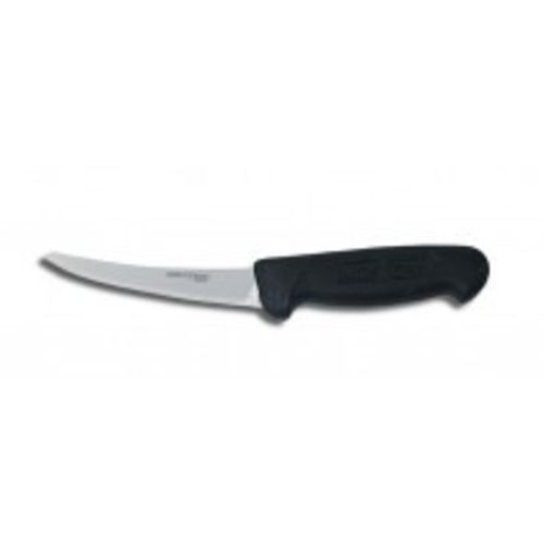 5" curved, semi-flex boning knife, safety tip