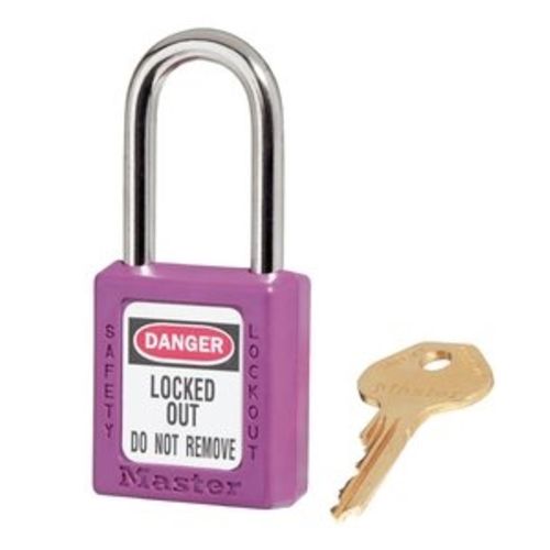 Keyed-Alike Purple Padlock