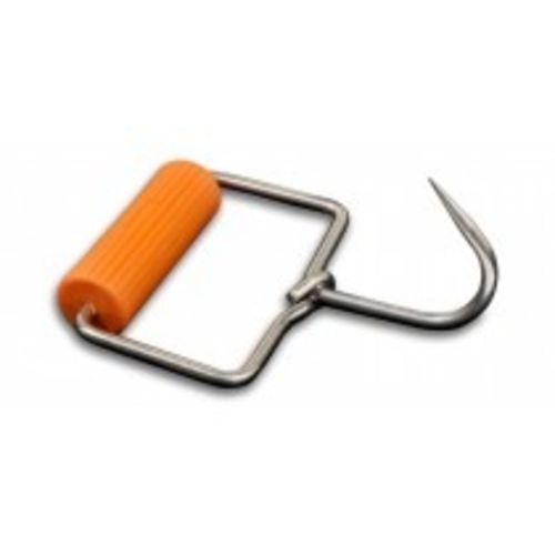 4 1/2in. Open Grip Hook, Round Ribbed Handle 1/4" diam