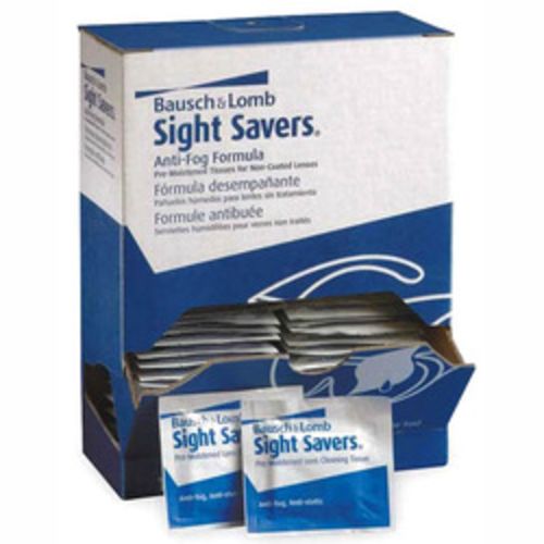 Pre-Moistened Lens Cleaning Tissues, with Silicone, 100 ct./box