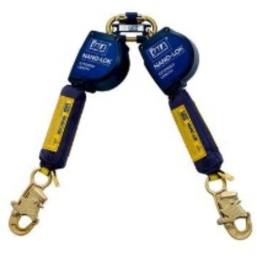 Nano-Lok Extended Length Twin-Leg Quick Connect Self Retracting Lifeline - Web