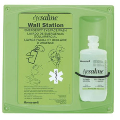 Eyesaline Eyewash Wall Station, 16 oz Bottle