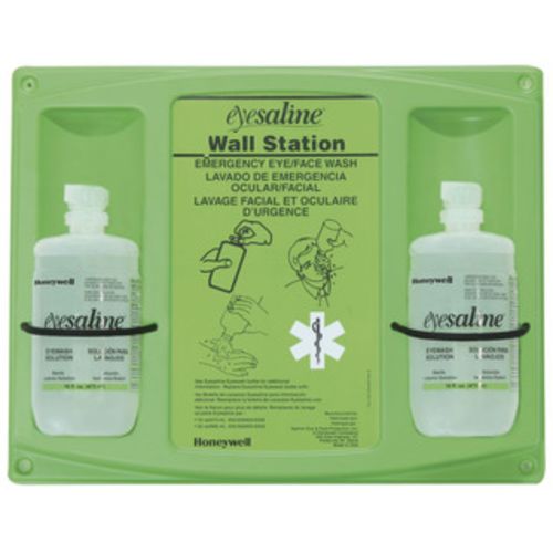 Eyesaline Eyewash Wall Station, 16 oz Bottle
