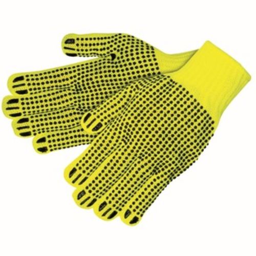 Hi-Viz PVC-Coated String Gloves