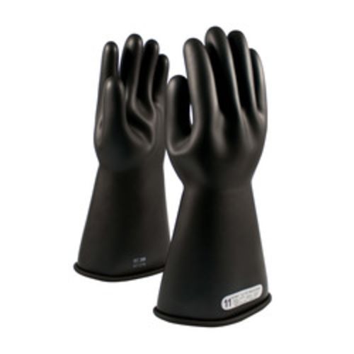 Class 1 Rubber Insulating Gloves with Straight Cuff - 14"