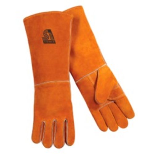 Shoulder Split Cowhide Stick Welding Gloves, 18" Length, ThermoCore Foam Lined, Large