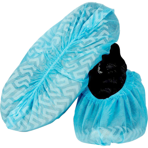 STADIS&trade; Blue Polypropylene Shoe Covers, Anti-Skid