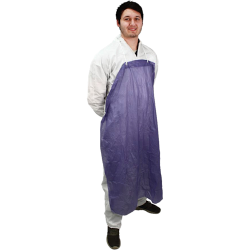 Raw Blue Vinyl Apron, 35" x 45"