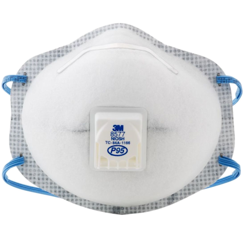 Particulate Respirator 8577, P95 with Nuisance Level* Organic Vapor Relief
