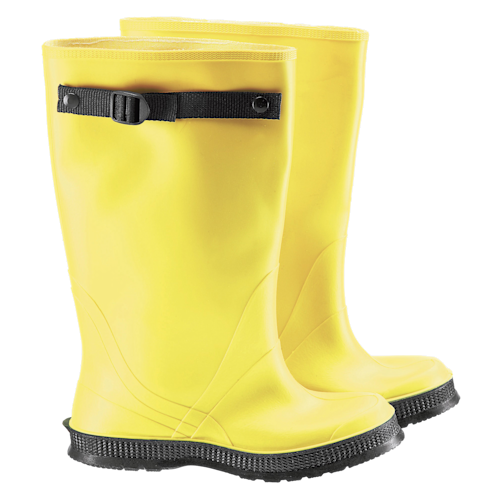 17" Yellow overboots