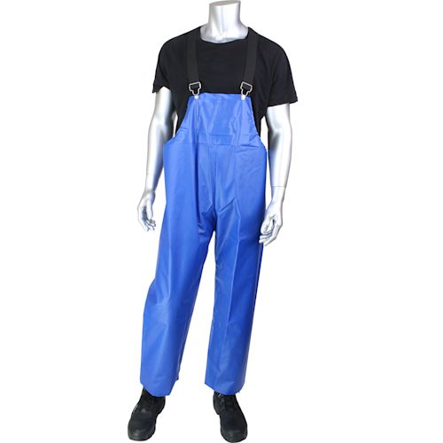 Protective Rain Bib Overalls, Blue