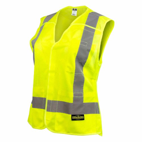 Women's Lime 5 -Point Breakaway Hook and Loop Closure Vest
