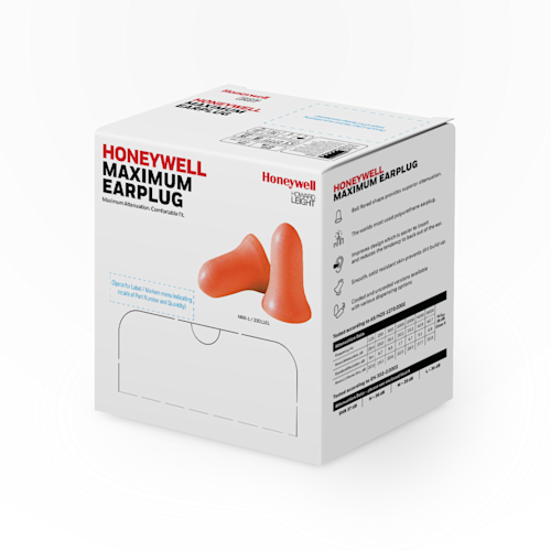 Howard Leight® Maximum® Single-Use Ear Plug, Universal, 33 dB, Bell, Uncorded, Coral