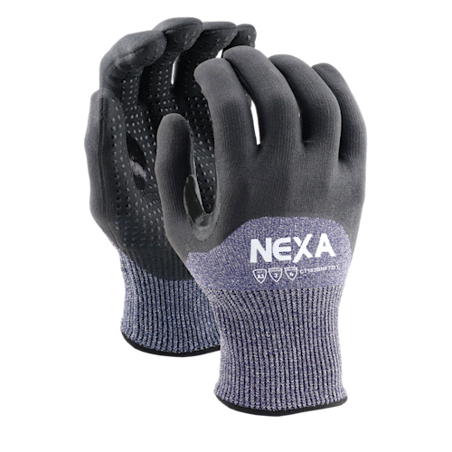 NEXA&trade; Cut Resistant Glove With 3/4 Nitrile Coating, Dotted, Cut Level A3