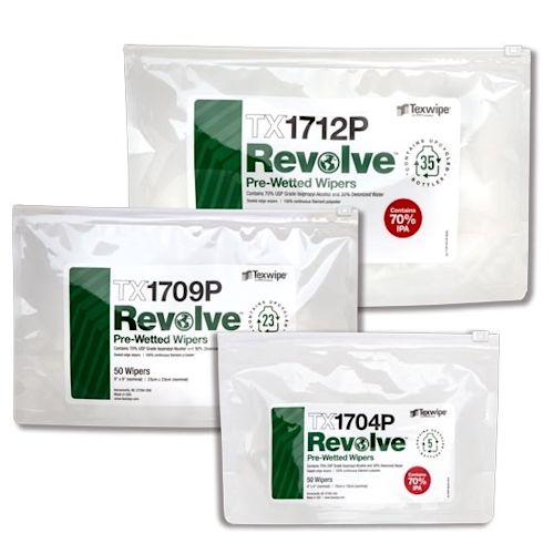 Sustainable Pre-Wetted Cleanroom Wipers, Non-Sterile