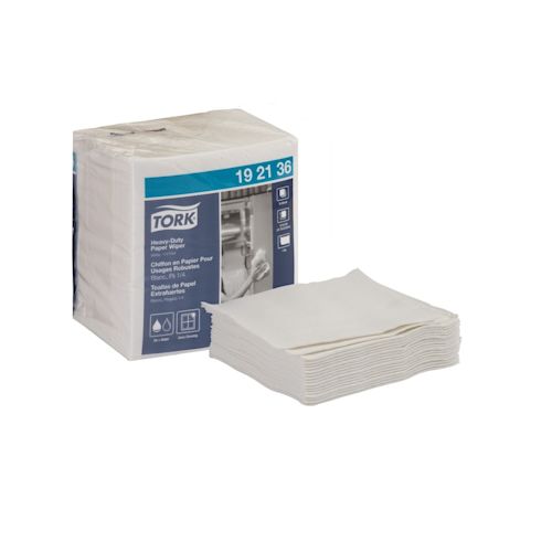 Tork Heavy-Duty Paper Wiper, Quarter Fold