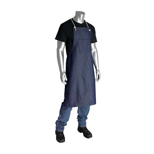 Blue Denim Aprons with center pocket