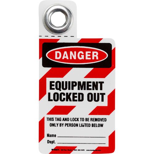 Equipment Locked Out Tag