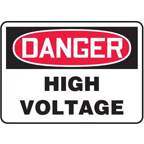 OSHA Danger Safety Sign: High Voltage