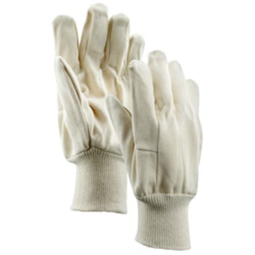 8 oz. Cotton Single Palm Gloves with Knit Wrist Cuff