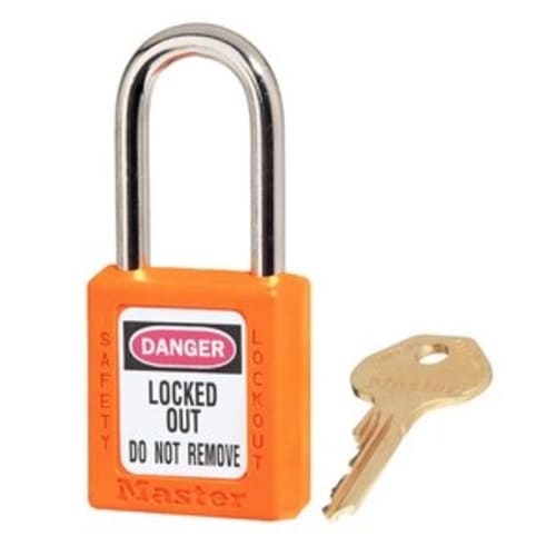 Keyed-Alike Orange Padlock