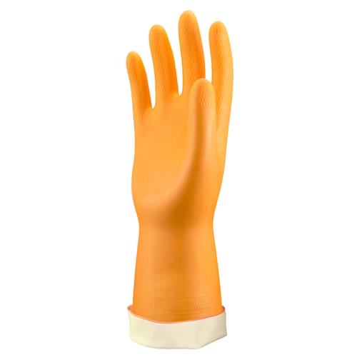 Stauffer Glove & Safety HOFL - Orange Neoprene/Latex, Flocked Lined, 28  mil, Honeycomb Grip