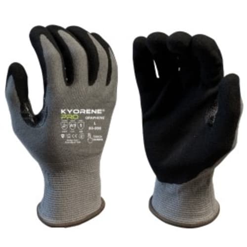 Kyorene Pro® Gloves - 18g Gray Graphene Liner with MicroFoam Nitrile Palm Coating