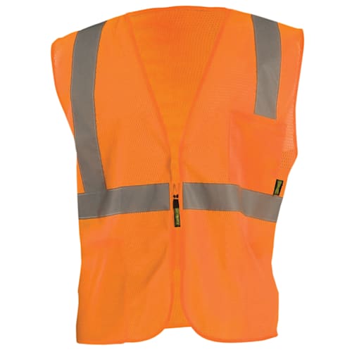 Value Mesh Standard Vest w/Zipper, Individ. Sized