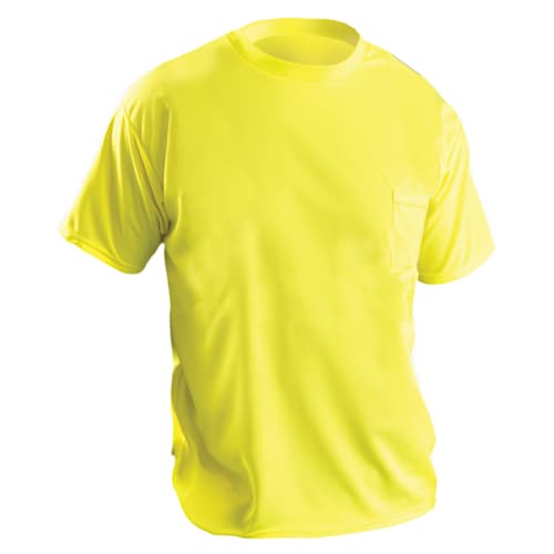 T-SHIRT,WICKING YLW NON-ANSI