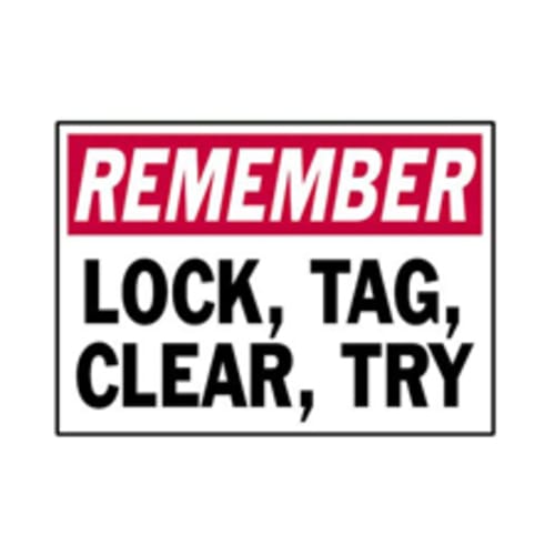 Lockout Safety Labels