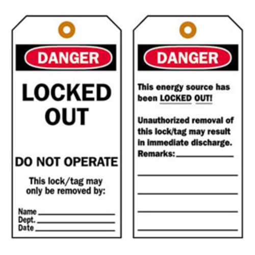 Lockout Tags