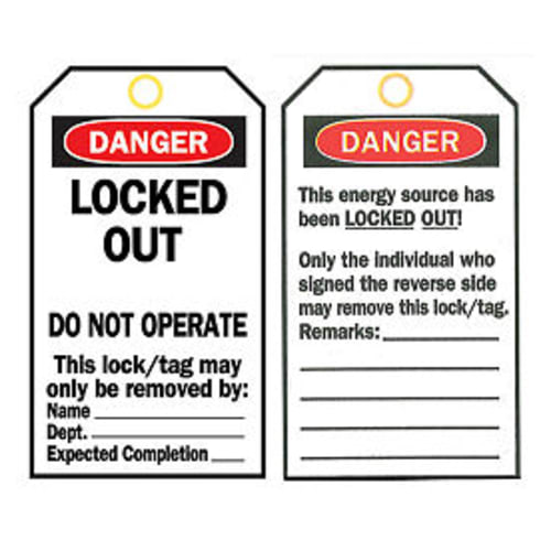 Lockout Tags