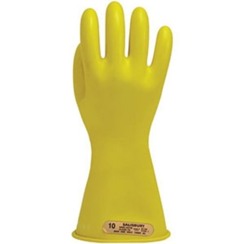 Salisbury E0014Y Yellow Rubber Lineman Gloves Stauffer Glove & Safety