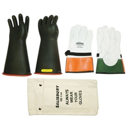 Electrical Glove Kit, Size 10, Black Exterior/Red Interior