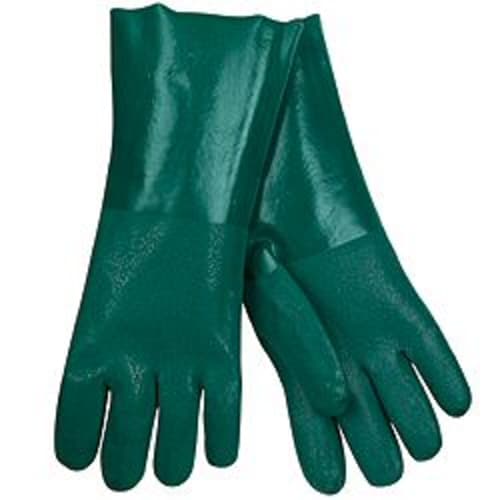 Premium Double-Dipped Green PVC/Nitrile Gloves