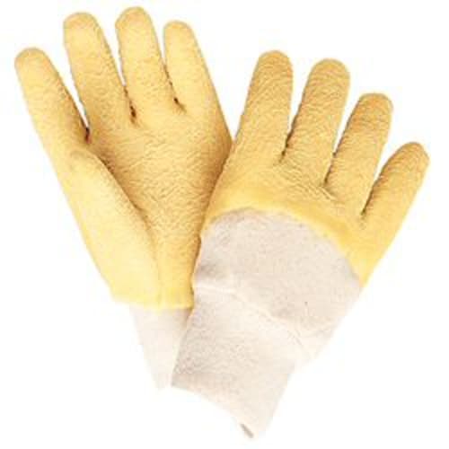 MCR Safety (6830) Rubber Coated Work Gloves, Textured, Size Large