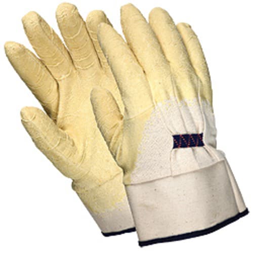 MCR Safety (6830) Rubber Coated Work Gloves, Textured, Size Large