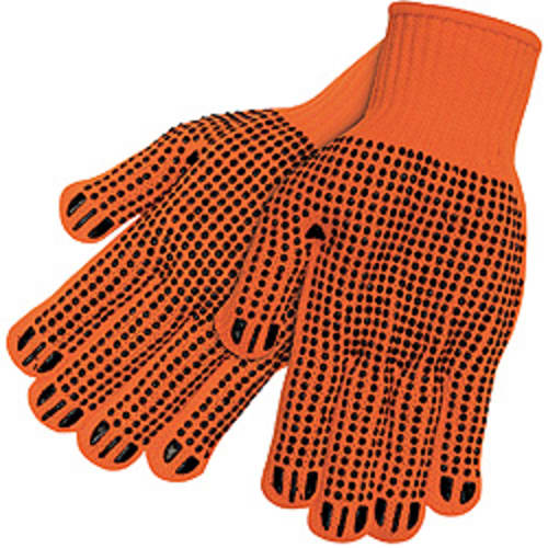 Hi-Viz PVC-Coated String Gloves