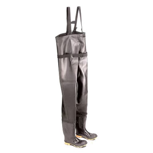 Chest waders with steel toe & cleated sole
