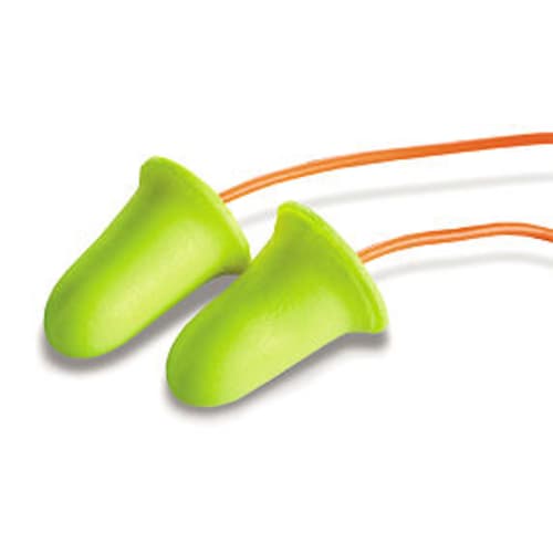 3M E-A-Rsoft FX corded earplugs feature a bell shape and super-soft, slow-recovery foam to effectively seal the earcanal and provide reliable hearing protection.