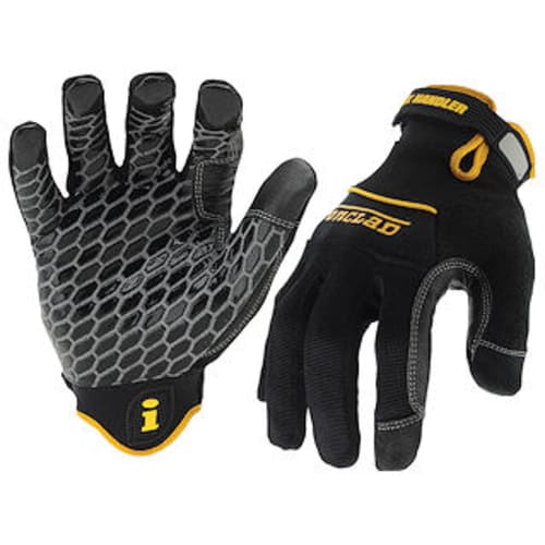 The Box Handler glove is a favorite among package delivery professionals around the world, this industrial grip glove features Ironclad's patented Diamondclad silicone fused palm for maximum grip.