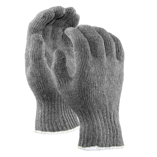 String Knit Gloves, Standard Weight, Gray