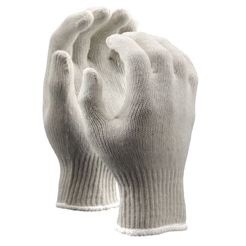 Gloves, 7g Heavy Weight String Knit, Poly/Cotton Blend, Reversible